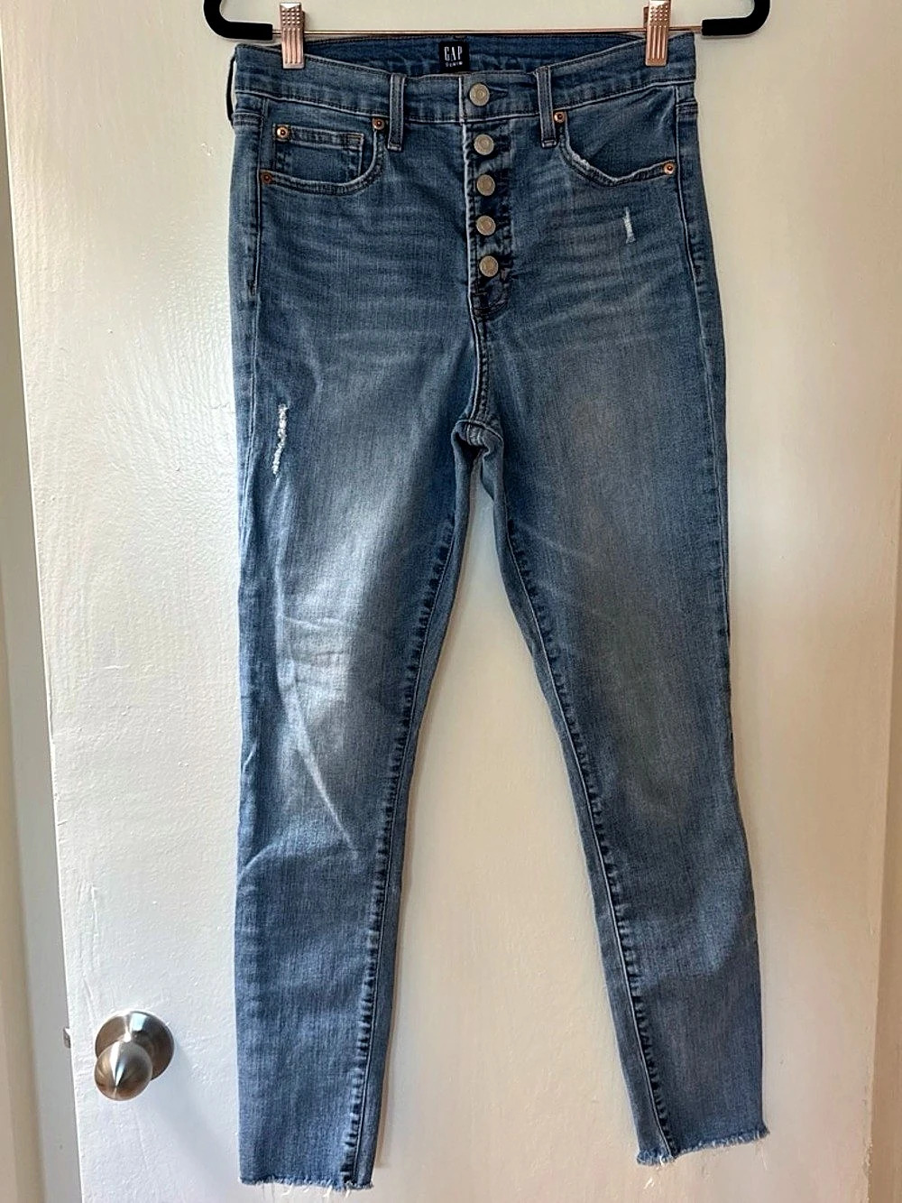 Gap High Rise True Skinny Jeans Blue Waist 30